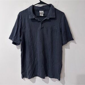 The north face mens black polo short sleeve shirt size large